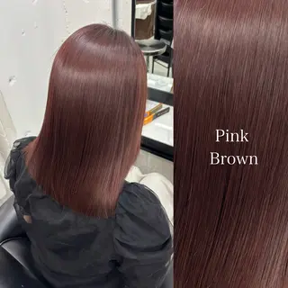 セミロング カラー ブリーチ/エクステ モデル募集中🖤のヘアスタイル