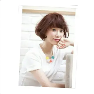 ミディアム パーマ ネイル Ogawa maiのヘアスタイル
