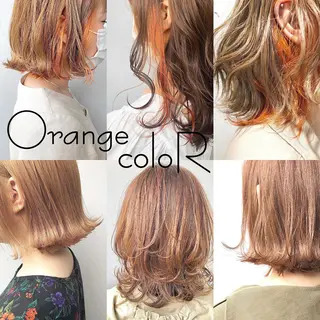 ミディアム カラー YU-KA ✂︎Rico.のヘアスタイル