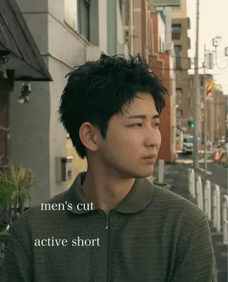 メンズ メンズショート タチカワユウキのヘアスタイル