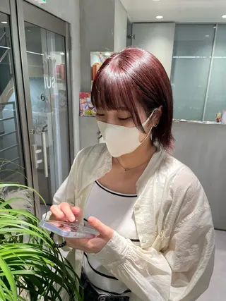 セミロング カラー 🤍haruna 🤍SUIのヘアスタイル