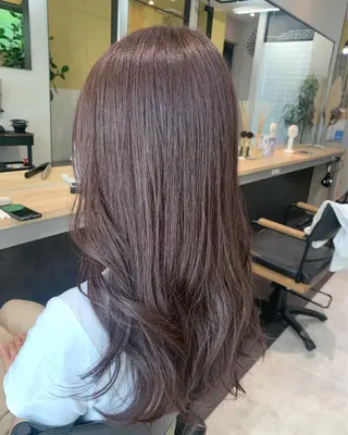 ロング カラー hubhair レイヤー/透明感のヘアスタイル