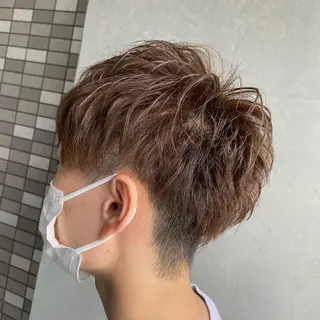 ショート カラー 💜推しインナー カラー/菊池柊真💜のヘアスタイル