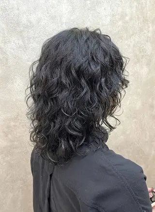 ミディアム パーマ 【enil代表】 杉林和哉のヘアスタイル