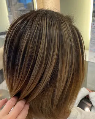 ミディアム カラー ヘアアレンジ リリー /Men's/パーマのヘアスタイル