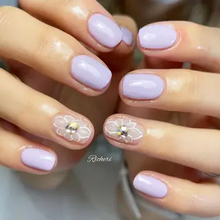 ミディアム ネイル richeri beautyのネイルデザイン