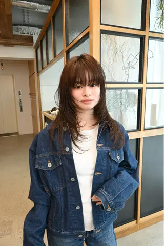 ロング 松井 涼馬のヘアスタイル