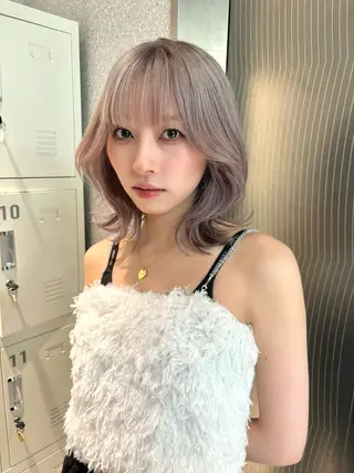 ミディアム カラー 香月 元希のヘアスタイル