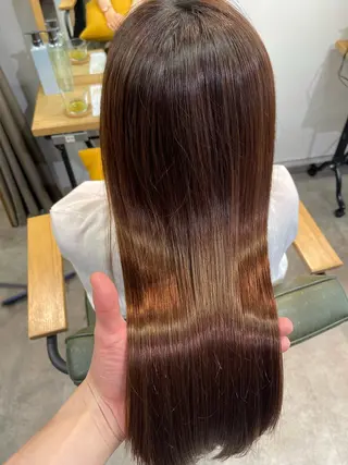 ロング カラー うる艶カラー 顔周りカット♡ikuのヘアスタイル