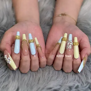 ネイル RICO Nail パーツつけ放題🌈のネイルデザイン