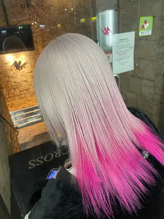 ミディアム アンククロス🖤 わかなのヘアスタイル
