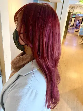 ロング カラー 堀岡 さやかのヘアスタイル