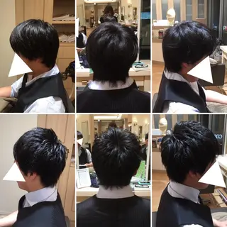 ショート メンズ 白浜 サキのヘアスタイル