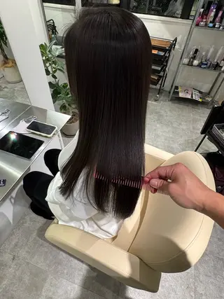 ロング カラー 夜23時まで予約🉑 reverieあきらのヘアスタイル