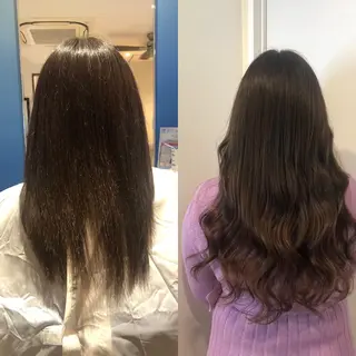 ロング カラー ヘアアレンジ 🧡艶髪/エクステ 🫧🧡YUKI❄️のヘアスタイル