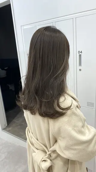 セミロング カラー ヘアアレンジ Hatanaka Airiのヘアスタイル
