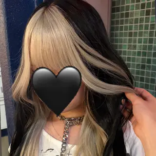 ロング にちか /デザインカラーのヘアスタイル