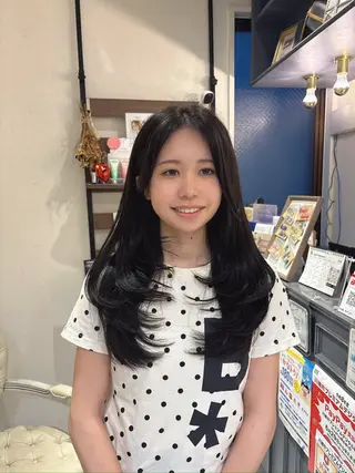ロング カラー 河野穂香 /パーマモデル募集中のヘアスタイル