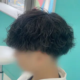 ショート パーマ メンズ mana/ブリーチ/ メンズ/ヘアセットのヘアスタイル