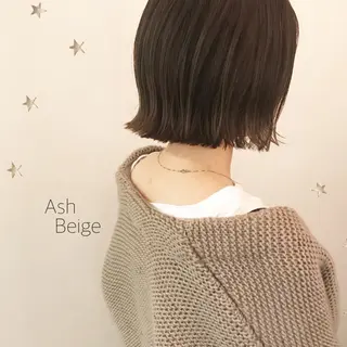 ミディアム カラー 市川 千夏のヘアスタイル