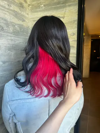 ミディアム カラー 🍑アヤ🫧パーマ モデル募集🍑のヘアスタイル