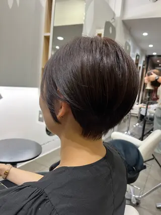 ショート カラー 透明感カラーショート ボブツムギ♡のヘアスタイル