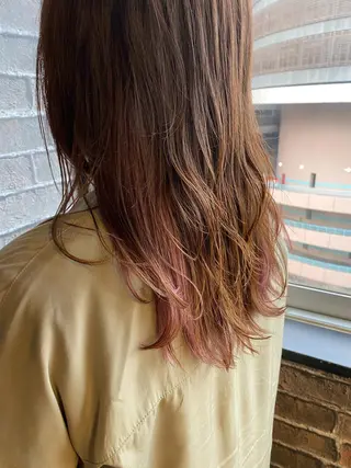 ミディアム カラー 【Lei】橋本孝太 レイヤー・美髪矯正のヘアスタイル