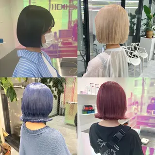 ミディアム カラー パーマ ヘアアレンジ メンズ キッズ ネイル マツエク・マツパ アイブロウ KANAMI 🌏のヘアスタイル
