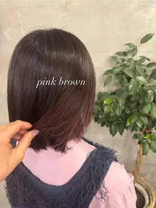 セミロング カラー ✨透明感艶カラー ✨💍Yuri💍のヘアスタイル