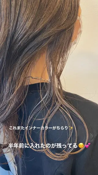 ミディアム カラー ダメージレスサロン✨ kayo🌱のヘアスタイル