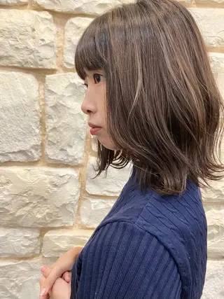 ミディアム カラー 艶髪　韓国ヘア　特化 Zina北千住　阿部のヘアスタイル