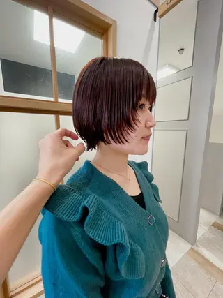 ショート カラー 緒方リエ 時短ショート・ボブのヘアスタイル