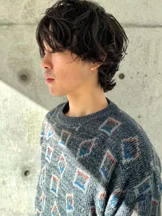 ショート メンズ ヤマグチ リョウのヘアスタイル