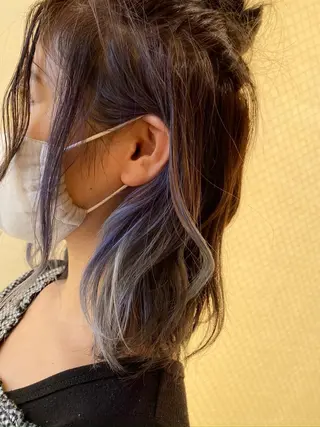 カラー 顔まわりの神様✨ 透明感カラー藤嶋秀幸のヘアスタイル