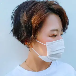 ショート カラー 中川 竜誠のヘアスタイル