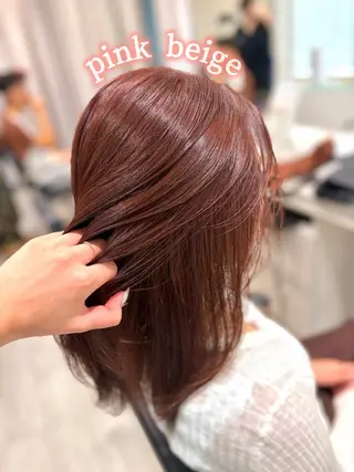 セミロング カラー 《艶髪質改善》 かのん☽⑅ ˖のヘアスタイル