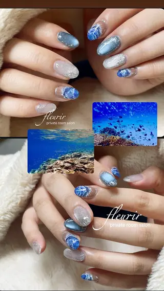 ネイル フルリール 【プライベートサロンのネイルデザイン