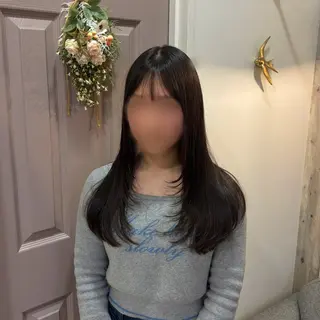 ロング 上村 七海のヘアスタイル