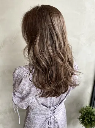 ロング カラー ヘアアレンジ ネイル マツエク・マツパ 夜23時まで予約🉑 reverieあきらのヘアスタイル
