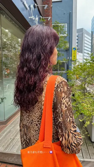 セミロング カラー パーマ Seeknext // Rukaのヘアスタイル