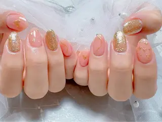 カラー マジック ミラーのネイルデザイン