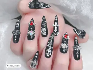 ネイル MoMoA Nail ネイル長さ出し専門店のネイルデザイン