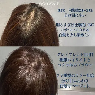 セミロング カラー matka白髪ぼかし 大人ヘア/KEIKOのヘアスタイル