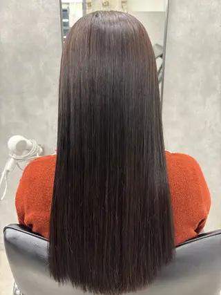 ロング カラー 梅雨対策すぐ巻ける ☔️縮毛矯正勝倉　麗のヘアスタイル