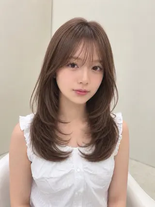 ロング カラー 縮毛矯正/艶カラー/ 🌸ゆうき🌸のヘアスタイル