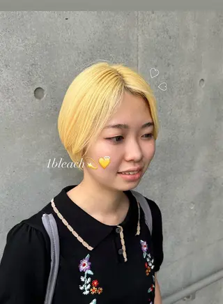 ショート カラー 韓国レイヤー kira🌛のヘアスタイル