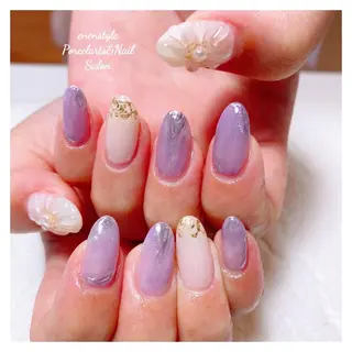 ミディアム ネイル 🐾enen style 🐾のネイルデザイン
