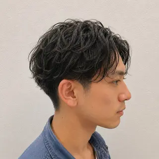 パーマ メンズ ブリーチなしWカラー メンズカット✨ワタベのヘアスタイル