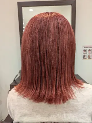 ミディアム カラー ヘアアレンジ Ryu/ハイトーン/ レイヤーカットのヘアスタイル