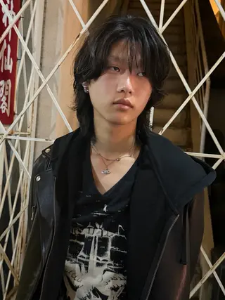 セミロング パーマ 松浦 将仁のヘアスタイル